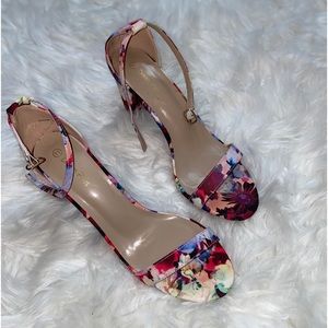 Floral Heeled Sandal